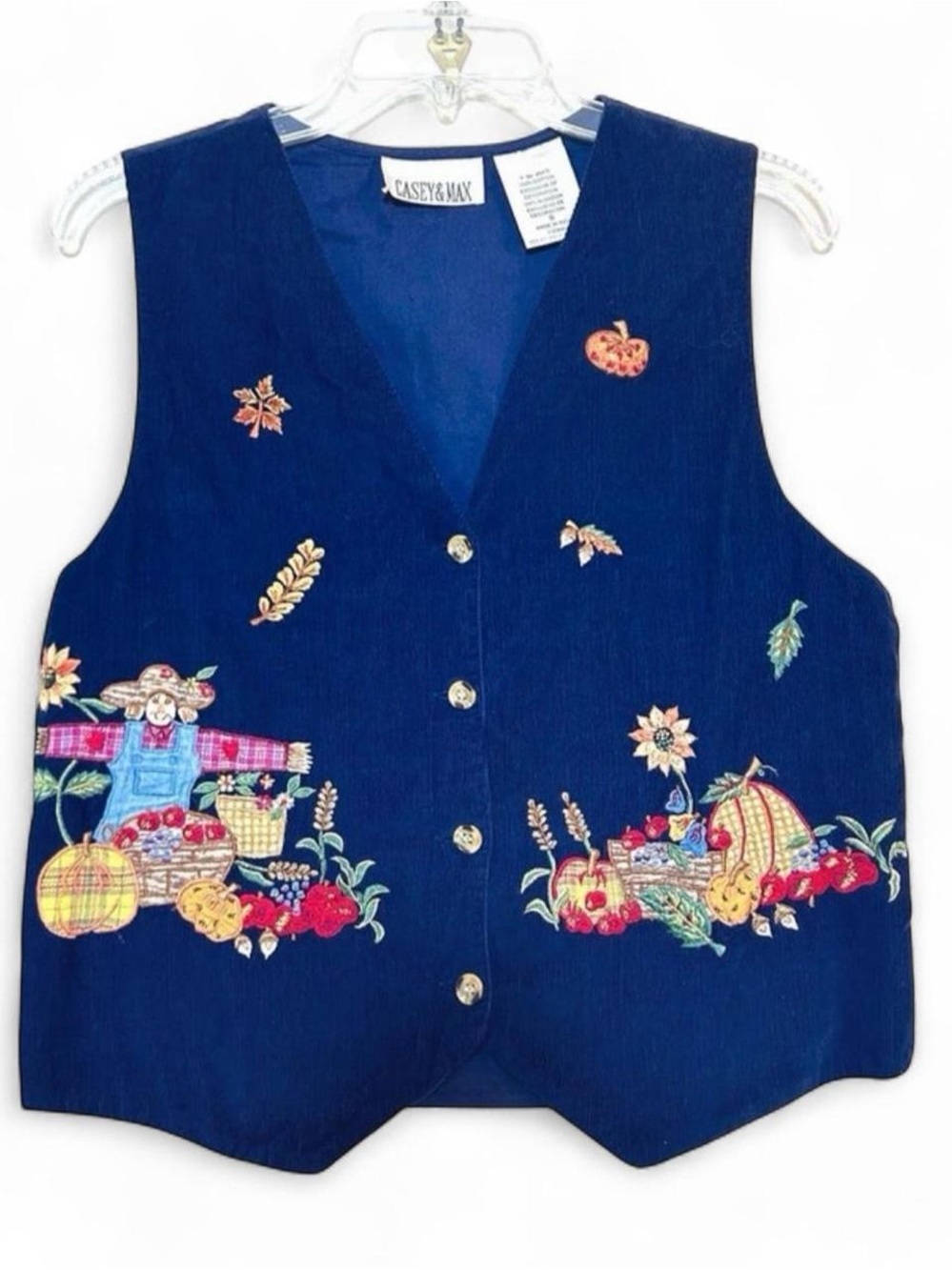 Kids' Navy Corduroy Harvest Vest